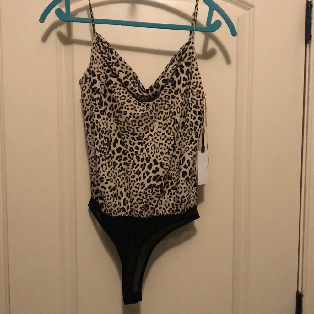 ASTR The Label Leopard Body Suit - NWT